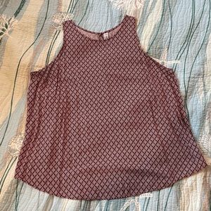 Burgundy Old Navy tank top